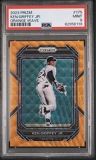 2023 Panini Prizm Ken Griffey Jr ORANGE WAVE Prizm #d /50 Graded PSA 9 MINT!!!