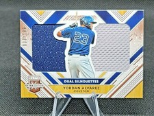 2018 Panini Elite Extra Edition Dual Silhouettes 033/199 Yordan Alvarez #DS-YA