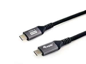 Premium Kabel USB-C 4.0  C St/St 1,2m 5A 8K/60Hz Alugehäuse Equip® 128381 - Bild 1 von 3