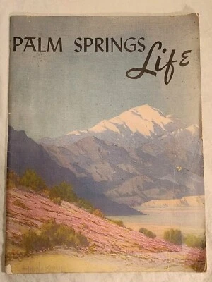 1940 Palm Springs CA Destination Guide Cover By Harry B Wagoner Foto 1 de 4