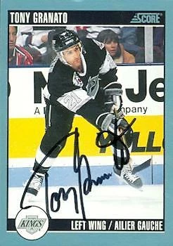Tony Granato autographed Hockey Card (Los Angeles Kings) 1992 Score #243 - Image 1 of 1