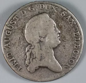 1777 Saxony-Albertine Thaler - Large German States Silver! - Scarce - Lot 134A - Picture 1 of 4