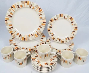 Menge (5) 4 Stück Gedecke Red Wing Desert Sun Teller Tassen Untertassen Selten MCM - Bild 1 von 7