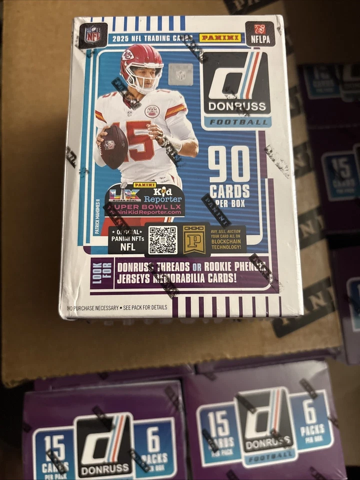 2025 Donruss Football Blaster Box Factory - 4 Box Lot -