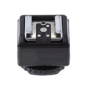 For Nikon For Canon Black Flash to Camera Hot Shoe Converter Adapter Part - Picture 1 of 6