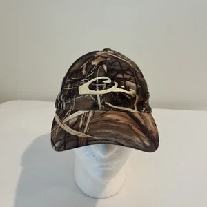 DRAKE WATERFOWL SYSTEMS CAMO SNAP BACK Quick Dry LOGO BALL CAP HAT - Picture 1 of 6