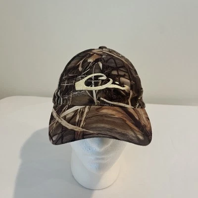 DRAKE WATERFOWL SYSTEMS CAMO SNAP BACK Quick Dry  LOGO BALL CAP HAT - Image 1 of 4