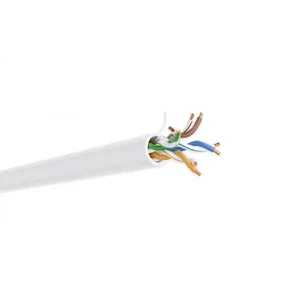 Micro connettori, Inc CAT 5E 1000 piedi bianco 24AWG / 8 conduttori rame massiccio - Foto 1 di 3