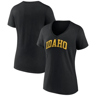 Women's Black Idaho Vandals Basic Arch V-Neck T-Shirt - Image 1 of 3