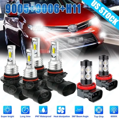 Kit de faros antiniebla LED para Toyota Corolla sedán 4 puertas 1,8 L 2009-2013 Foto 1 de 4