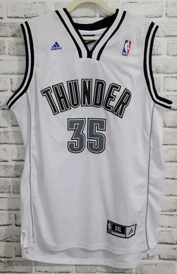 Adidas NBA Oklahoma City Thunder Kevin Durant Swingman Jersey #35 Mens XXL White - Image 1 of 4