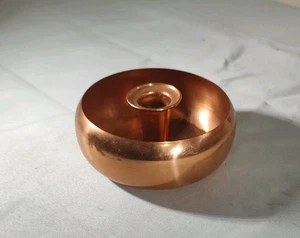 Vintage Copper Craft Guild Candlestick Holder Candle Bowl - Picture 1 of 6