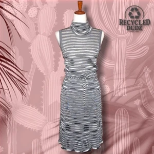 Vestido para mujer Missoni 42 gris negro tejido hecho en ITALIA - Imagen 1 de 8