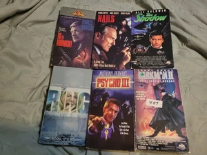 Horror Thriller VHS Lot The Ring Psycho 3 10 To Midnight - Imagen 1 de 3
