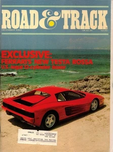 ROAD & TRACK~ Dec 1984 ~ Ferrari Testa Rossa, Corvette, Mustang GT vs Camaro - Picture 1 of 2