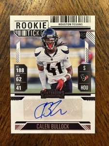 Calen Bullock 2024 Panini Contenders Rookie Ticket Base Auto No.212 Texans - Picture 1 of 1
