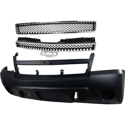 Front Bumper Cover Kit For 2007-2014 Chevrolet Tahoe Fits Suburban 1500 - Image 1 of 4