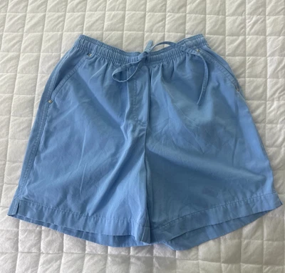 Pantalones Cortos Vintage STUDIO WORKS Mujer Mamá 6P Azul Cintura Alta Pull On Retro Años 90 Foto 1 de 4