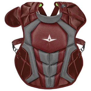 All-Star System7 Axis NOCSAE Youth Catcher's Chest Protector - Maroon - Picture 1 of 1