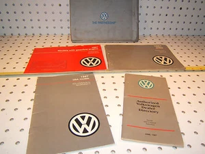 Volkswagon JETTA 1987 owner manual's OEM 1 set of 4 BOOKLET with grey VW 1 POUCH - Bild 1 von 12
