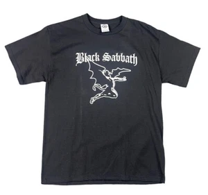 Vintage NOS 2000’s Black Sabbath Black T-Shirt Size Medium Delta Pro Weights NEW - Picture 1 of 4