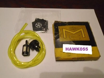 McCulloch ZAMA Reconstrucción Carburador Kit Imprimación Bombilla Filtro Combustible Manguera de Combustible 2' 3200 3214 Foto 1 de 4