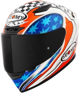 Suomy Track-1 Troy Bayliss Replica 2002 Integralhelm (Weiß/Blau/Rot) Gr: L (59) - Bild 1 von 6