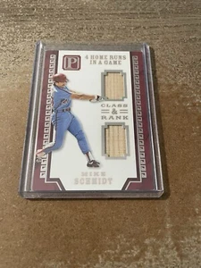 2016 Panini Pantheon Class and Rank Mike Schmidt Dual BAT Phillies #’D /99 - Picture 1 of 3