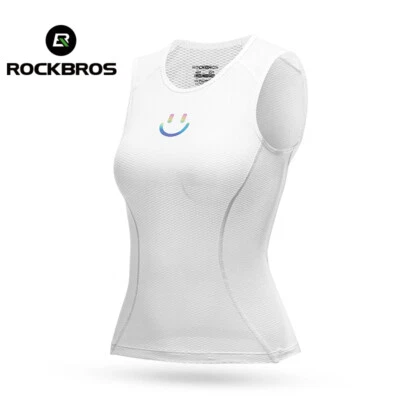 ROCKBROS Summer Women Cycling Vest Quick Dry MTB Road Bike Jersey Sweatshirt - Image 1 of 4