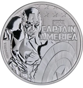 roll of 20 — 2019 Tuvalu Marvel Captain America 1 oz .999 silver coins - Picture 1 of 2