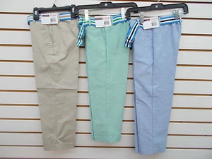 Boys IZOD $32 Khaki, Green & White Dress/Casual Pants Sizes 4, 5 & 6 - Picture 1 of 11