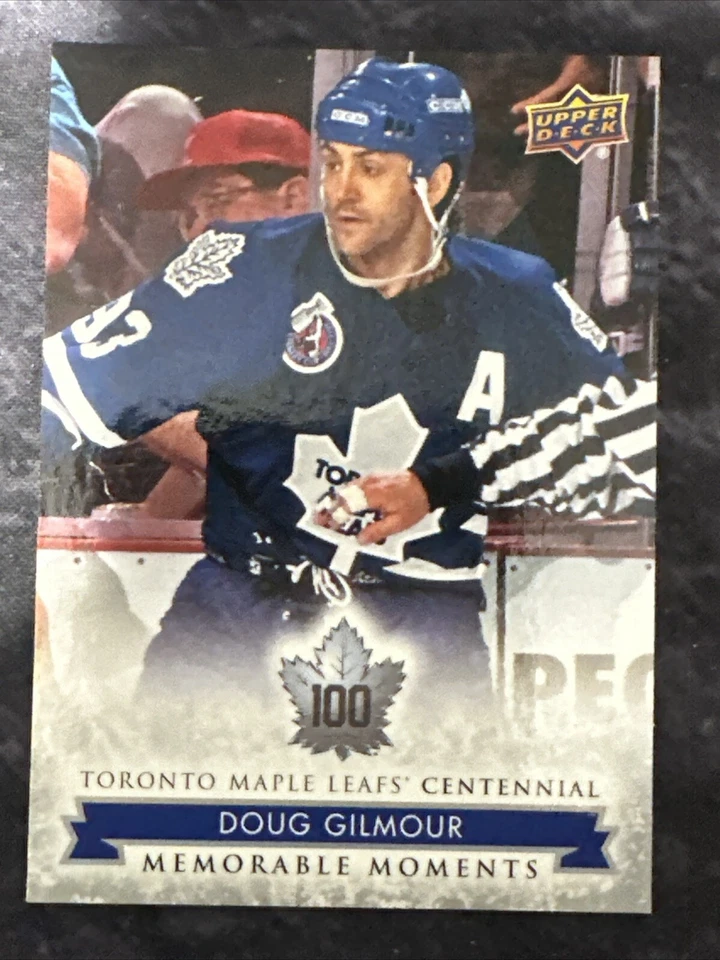 2017-18 Upper Deck Toronto Maple Leafs Centennial 191 Doug Gilmour - Image 1 of 2