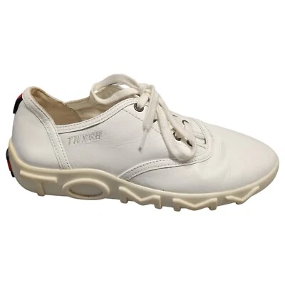 Tommy Hilfiger Gigi Zapatillas Con Sombras Para Mujer Talla 6.5 Blanco Punta Redonda Cómodas Con Cordones Foto 1 de 4