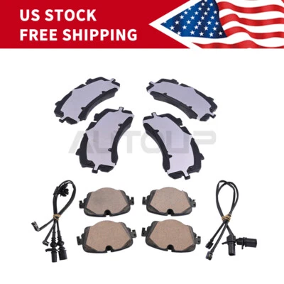 全新 Fit 2017 - 2023 宾利 Bentayga 前后刹车片 低灰尘 优质 美国 — 第 1/4 张图片