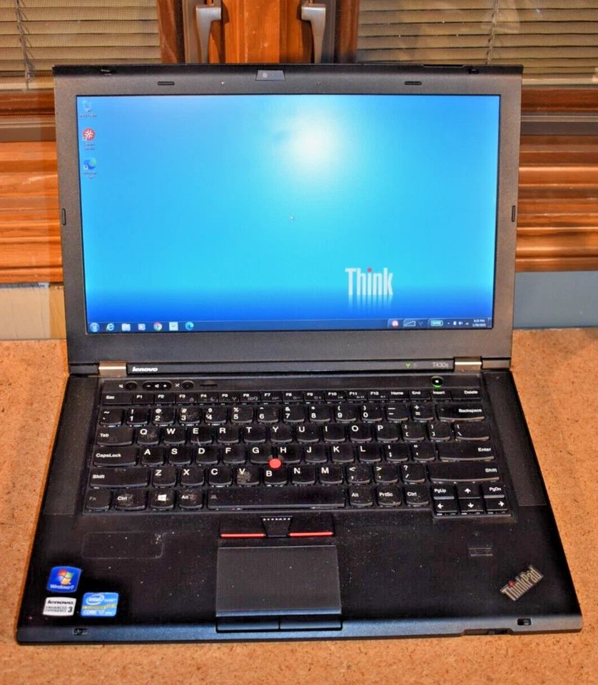 Lenovo ThinkPad T430s Core i7-3520M 2.9GHz 8GB RAM 256GB SSD Windows 7 Webcam - Image 1 of 4