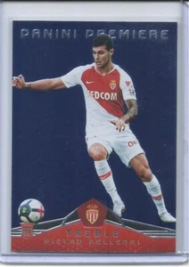 2018-19 PANINI TREBLE SOCCER RC BLUE PARALLEL BASE PIETRO PELLEGRI /75 AS MONACO - Picture 1 of 2