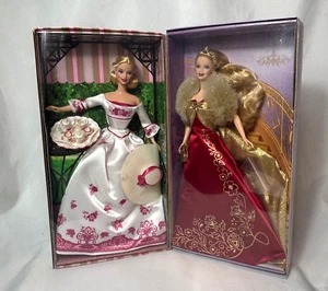 2002 2003 Mattel Barbie Victorian Tea  & Glamorous Gala In Original Boxes - Picture 1 of 15