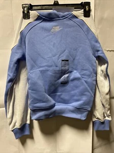 Nike Pullover Hoodie Kids Large Polar/Grey/Guava Size S - Picture 1 of 3