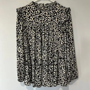 Top de leopardo Jodifl para mujer talla pequeña - Imagen 1 de 9