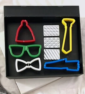 Band of Outsiders Mens Cookie Cutters W Stamp Set Glasses Tie Shoe Cookie Shapes - Picture 1 of 5