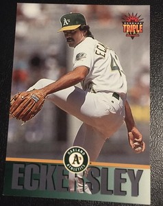 Donruss Triple Play Dennis Eckersley #2 HOF Oakland A's CCG