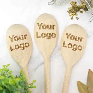 Cuchara de madera grabada personalizada texto personalizado panadería chef estrella panadero regalo - Imagen 1 de 9