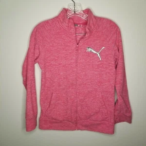 Puma Girls Full Zip Pink Sweater Size XL (16) - Picture 1 of 5