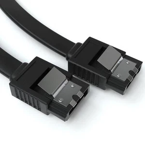 0,5m SATA 3 Kabel Schwarz von JAMEGA | S-ATA 6 Gb/s High Speed SSD HDD Laufwerk - Bild 1 von 6