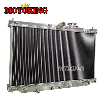 Full Aluminum Radiator Fit Honda Accord 1990-1993 Prelude 1992-1996 2.2 L4 F22 - Image 1 of 4