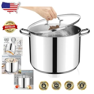 Vielseitiger 24 Quart Suppentopf zum Einmachen, Eintöpfe und mehr - robuster Edelstahl - Bild 1 von 9