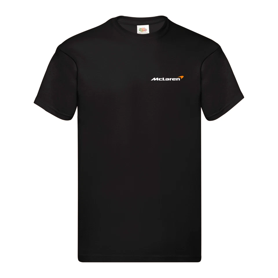 McLaren Mens Sports Car Formula 1 Racing Motor Sport Summer T-Shirt Black - Image 1 of 1