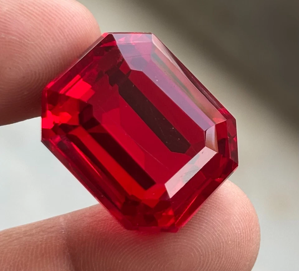 100 Ct Natural Blood Red Ruby Emerald Certified Flawless Loose Gemstone BIG SIZE - Image 1 of 4