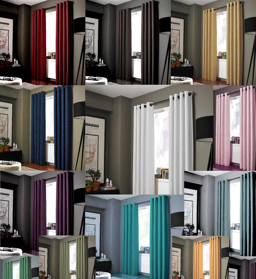 2 NOA Insulated Faux Silk Sunlight Blocking Blackout Window Curtain Panels - Image 1 of 1