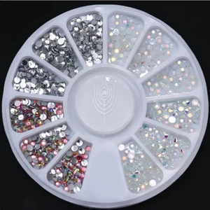 Ruota brillantini NAIL ART 3D ricostruzione UNGHIE PER DECORAZIONE accessori - Imagen 1 de 1